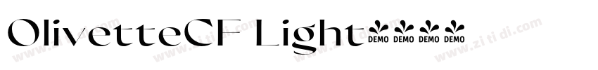 OlivetteCF Light字体转换